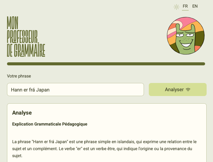 My Icelandic 'grammar teacher' web app - Part 2