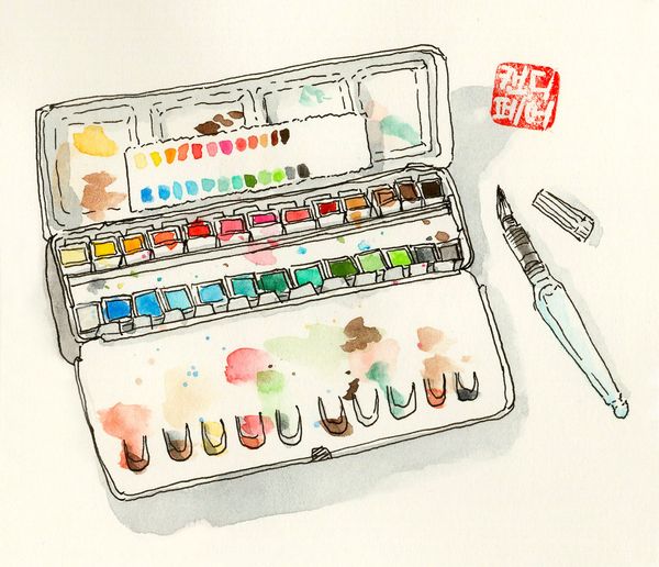 30-days watercolour challenge