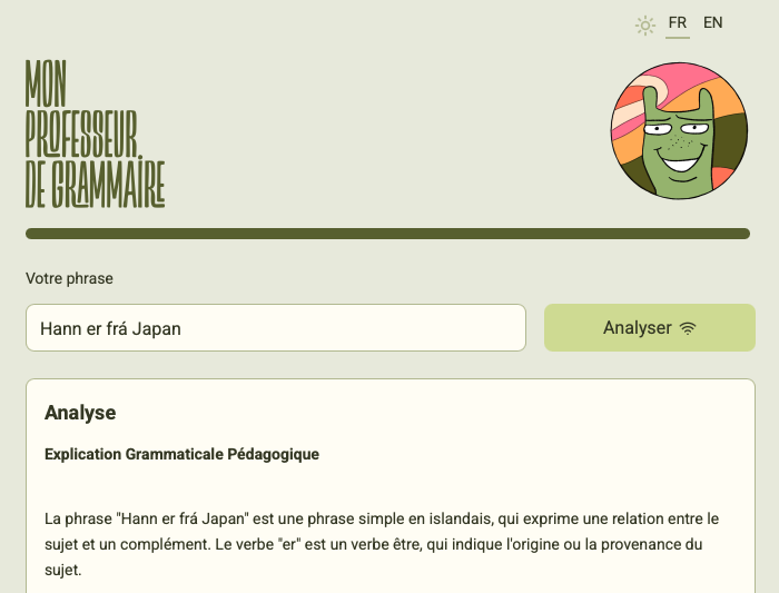 My Icelandic 'grammar teacher' web app - Part 2
